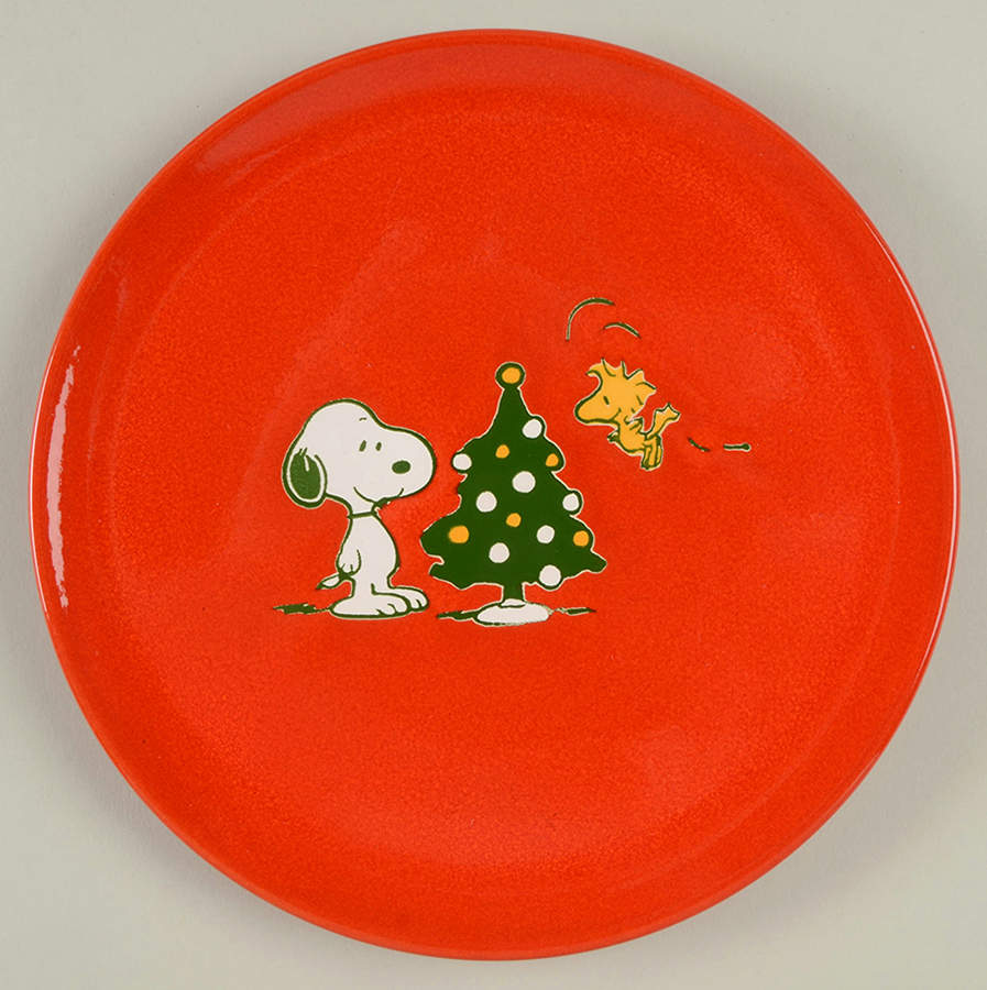 Peanuts Christmas Salad Plate by Waechtersbach-1