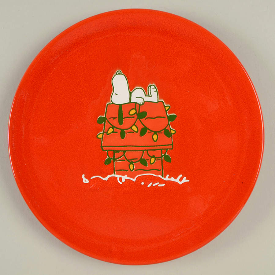 Peanuts Christmas Salad Plate by Waechtersbach-1
