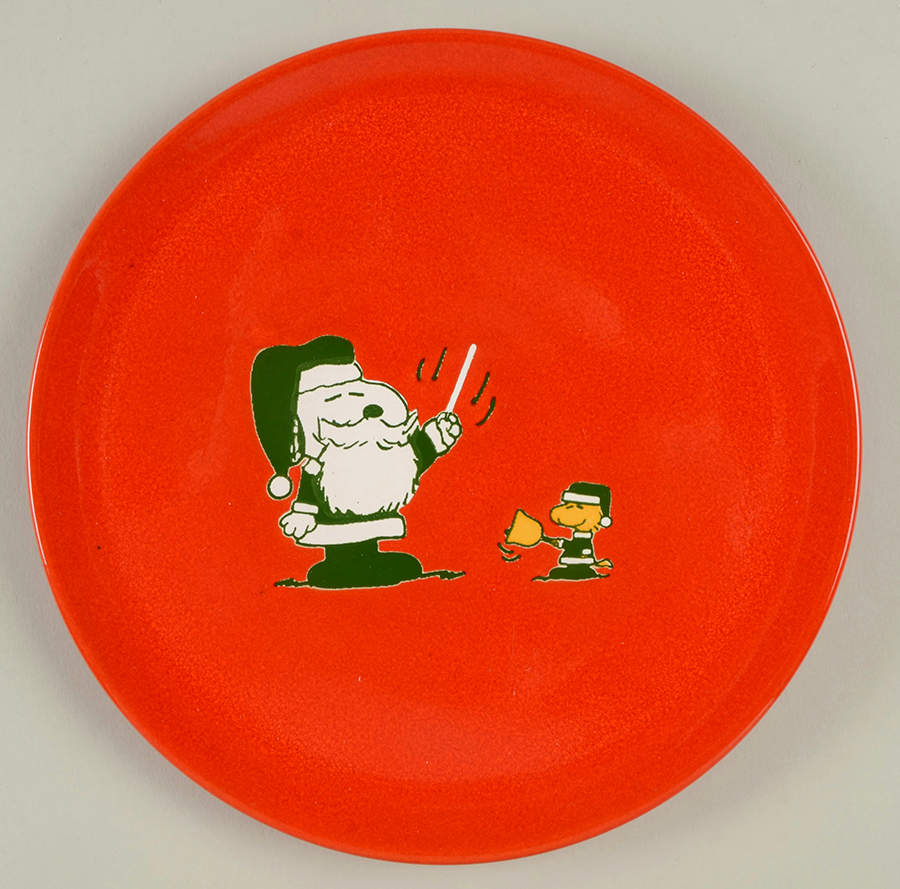 Peanuts Christmas Salad Plate by Waechtersbach-1