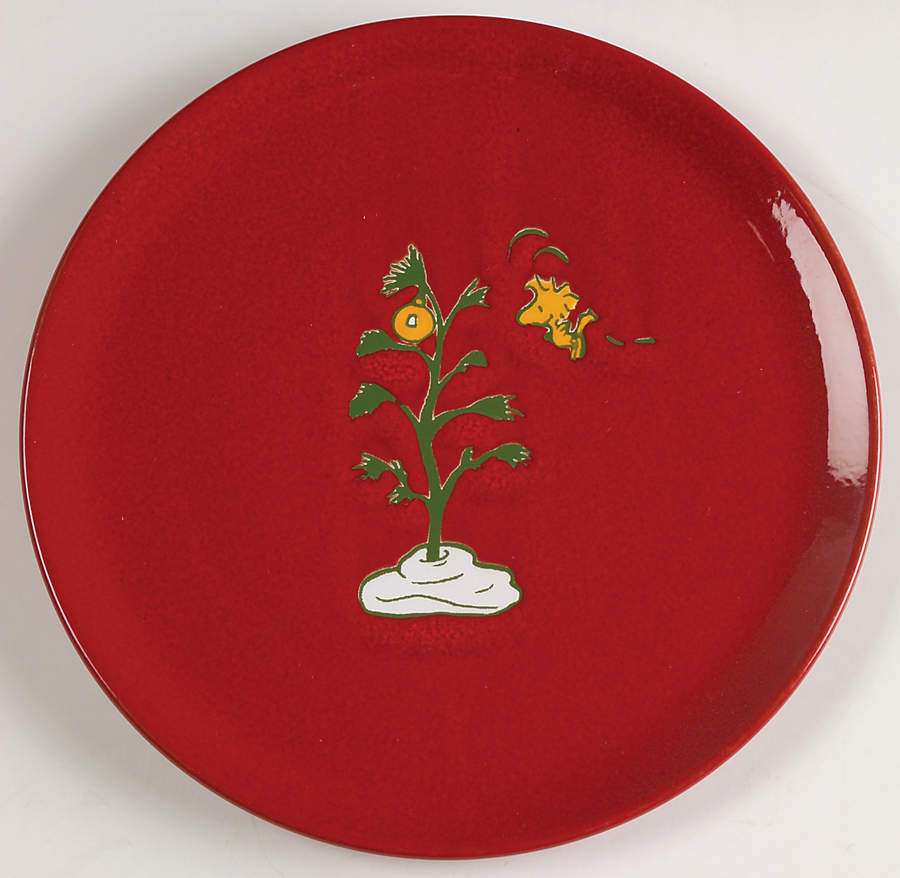 Peanuts Christmas Salad Plate by Waechtersbach-1