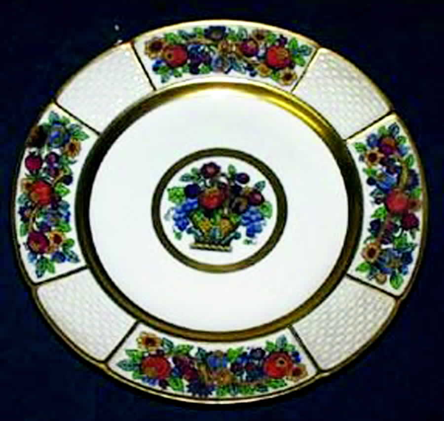 Dover (Scallop, Gold Trim) Luncheon Plate by Wedgwood-1