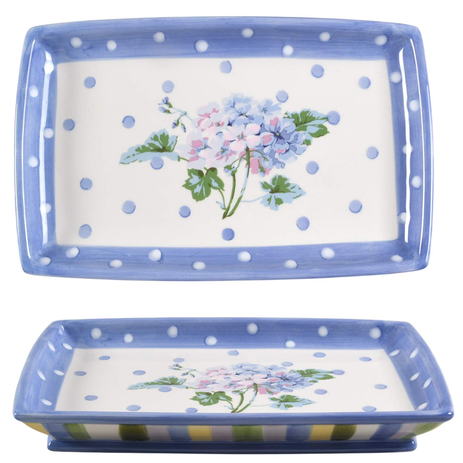 Blossom Hill Rectangular Tray by Waverly-1