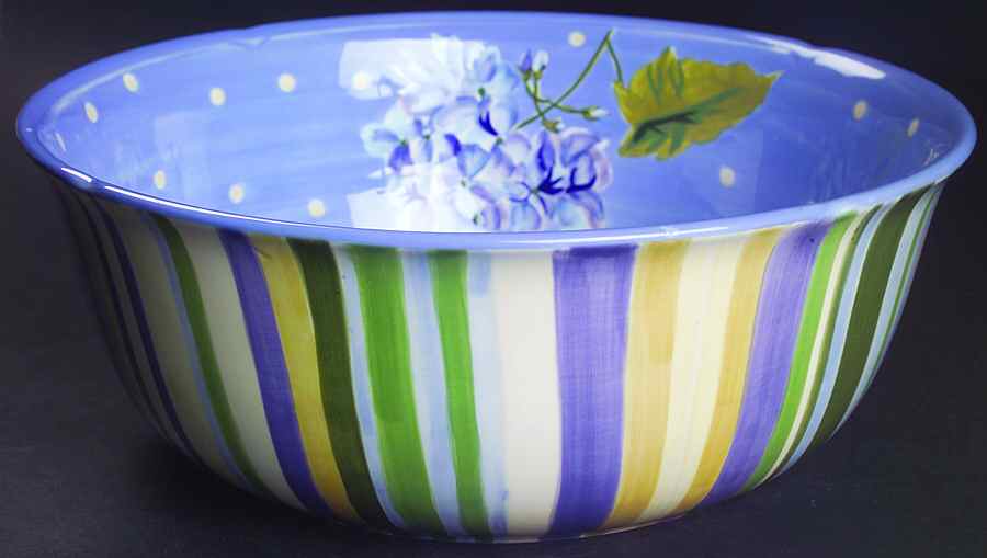 Blossom Hill 10" Large Salad Serving Bowl by Waverly-1