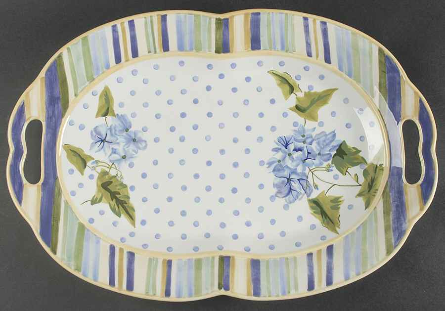 Blossom Hill 18" Oval Serving Platter by Waverly-1