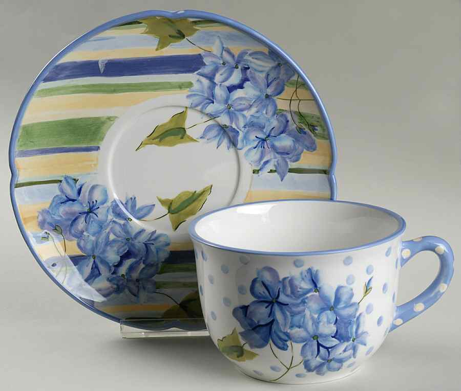 Blossom Hill Breakfast Cup & Saucer Set by Waverly-1