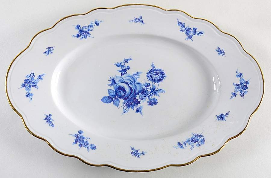 Meissen Bouquet 14" Oval Serving Platter by Winterling - Bavaria-1