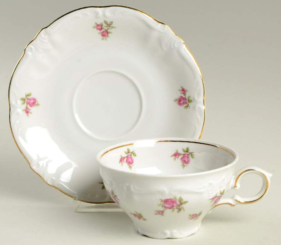 WIG510 Footed Cup & Saucer Set by Winterling - Bavaria-1