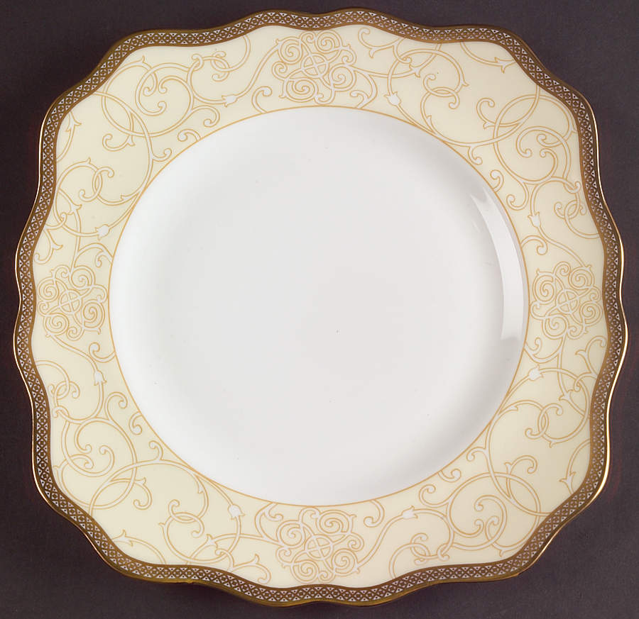 Celestial Gold Square Salad Plate by Wedgwood-1