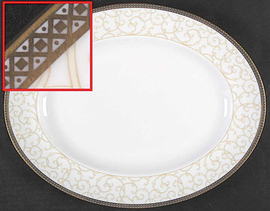 Celestial Gold 13" Oval Serving Platter by Wedgwood-1