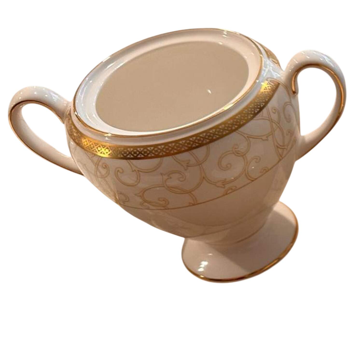 Celestial Gold Globe Shape Sugar Bowl No Lid by Wedgwood-1