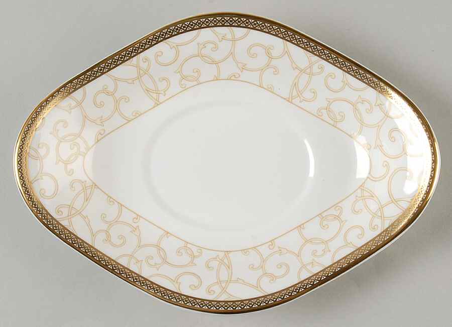 Celestial Gold Underplate for Gravy Boat by Wedgwood-1