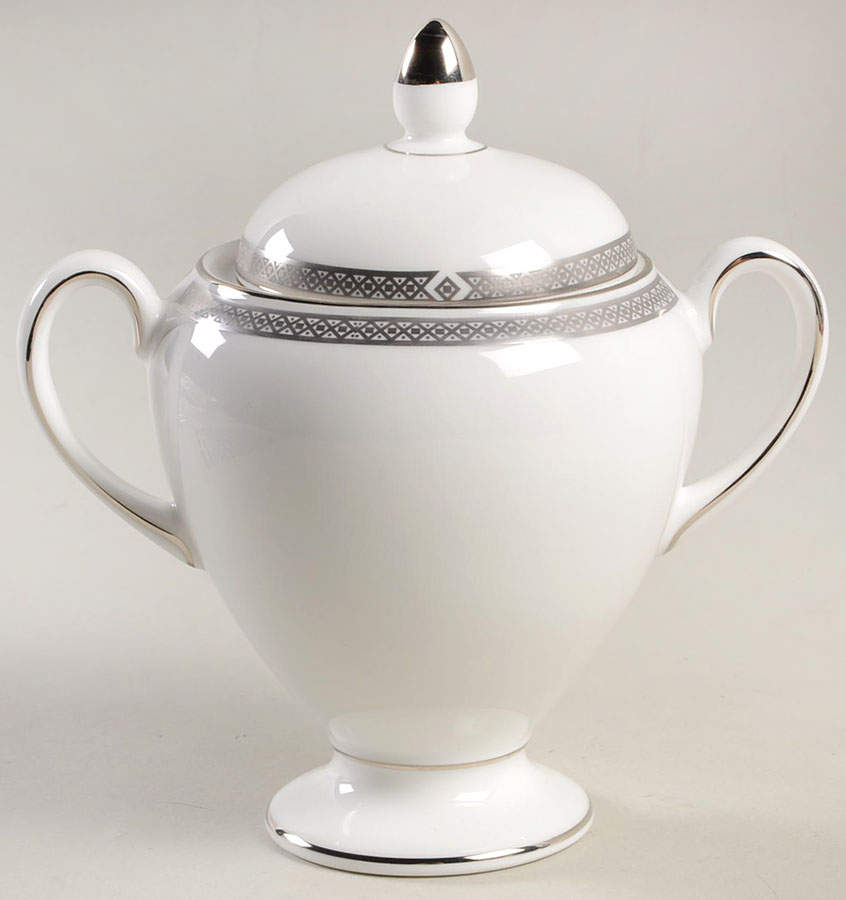 Madrid Globe Shape Sugar Bowl & Lid by Wedgwood-1