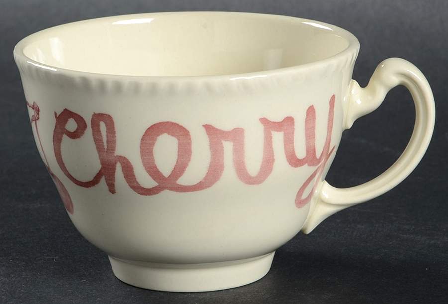 Country Cranberry Footed Cup by Wood & Sons-1