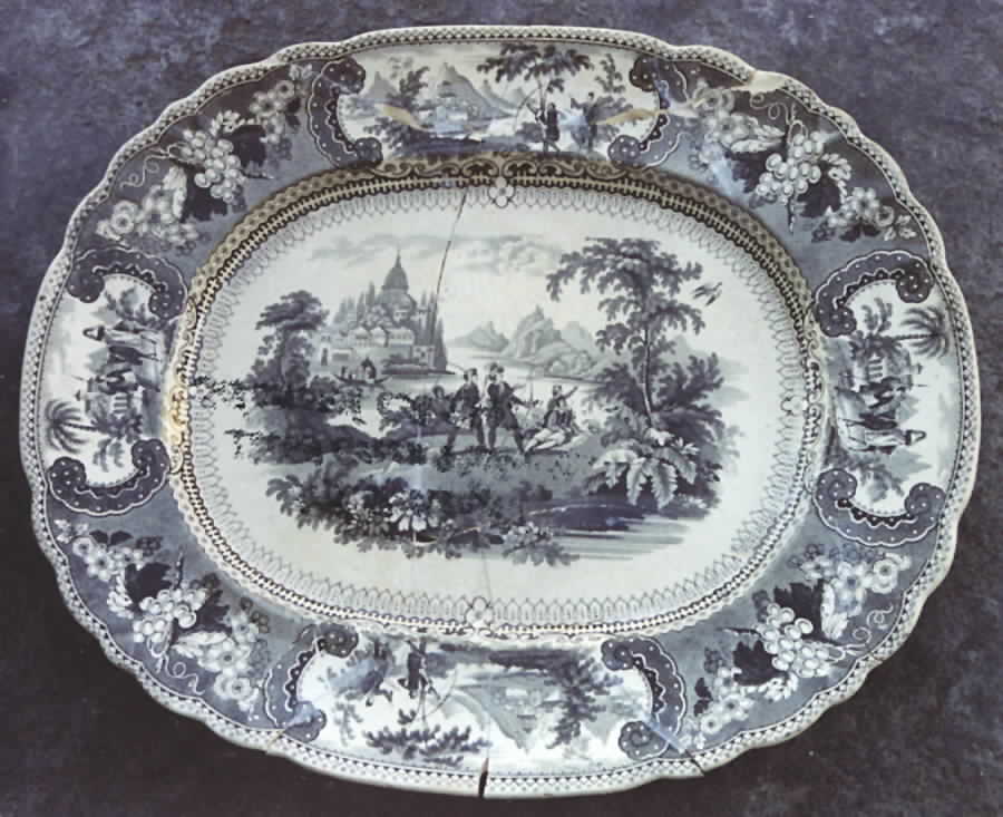 Belzoni 12" Oval Serving Platter by Wood & Sons-1