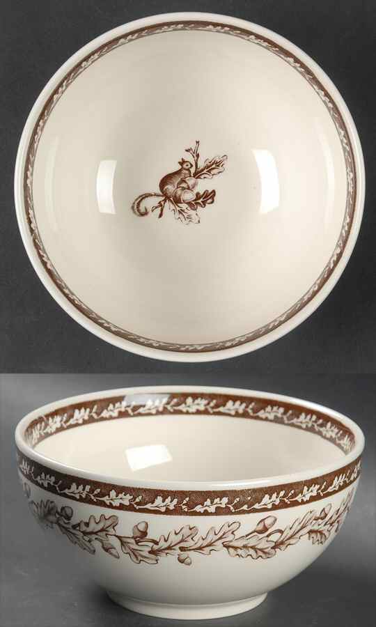 Plymouth (Brown, Williams-Sonoma) Soup/Cereal Bowl by Wedgwood-1