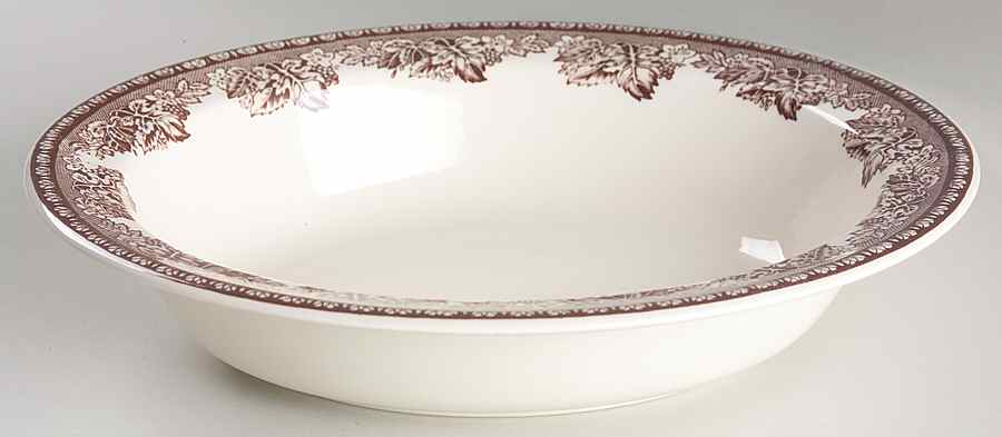 Plymouth (Brown, Williams-Sonoma) 9" Oval Vegetable Bowl by Wedgwood-1