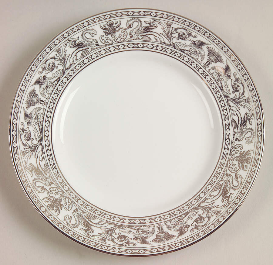 Florentine Platinum (Platinum Dragons) Bread & Butter Plate by Wedgwood-1