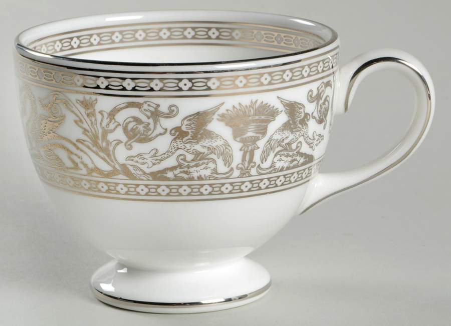 Florentine Platinum (Platinum Dragons) Footed Cup by Wedgwood-1