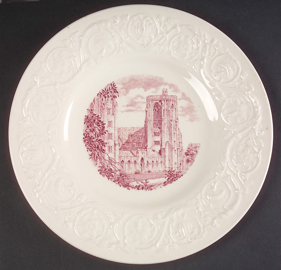 Cornell University Mulberry (Patrician) Dinner Plate by Wedgwood-1