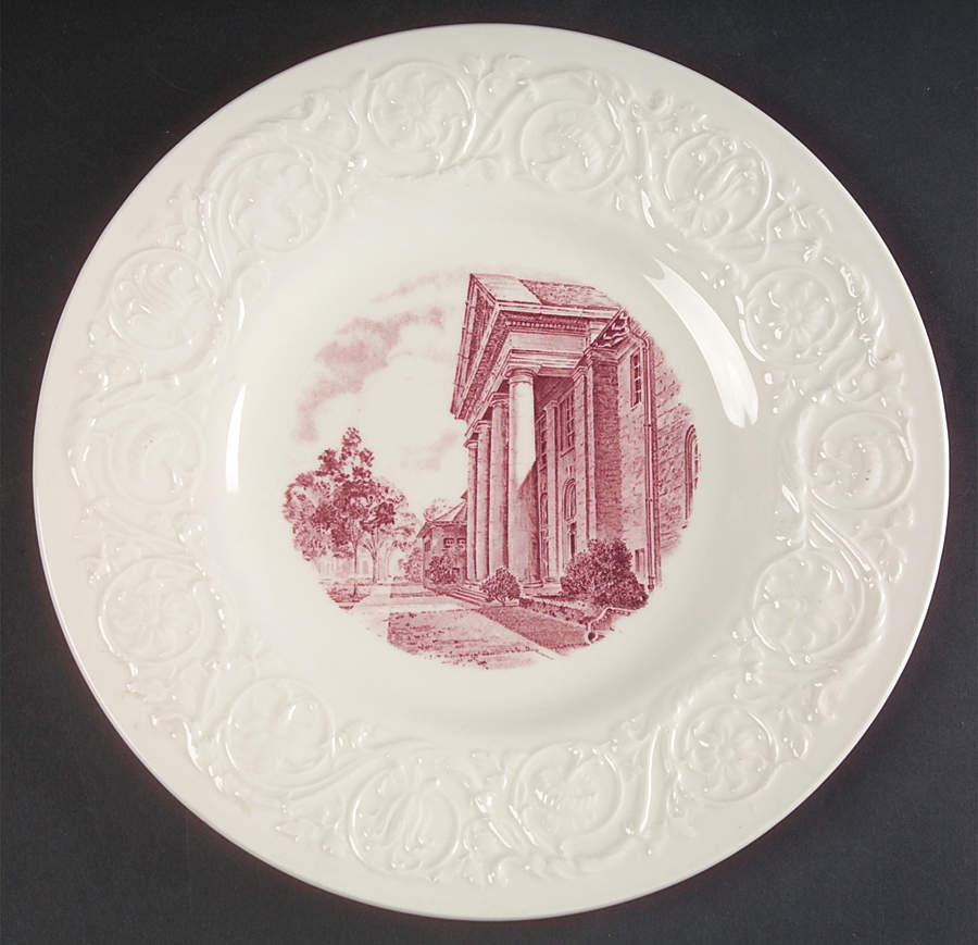 Cornell University Mulberry (Patrician) Dinner Plate by Wedgwood-1