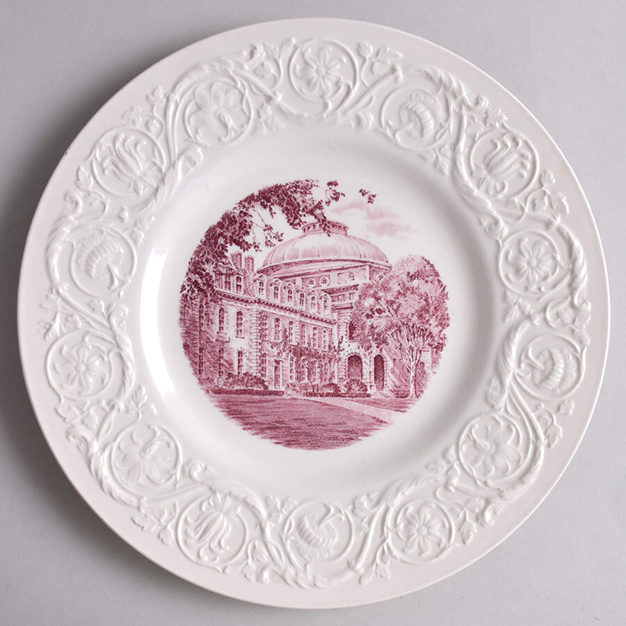 Cornell University Mulberry (Patrician) Dinner Plate by Wedgwood-1