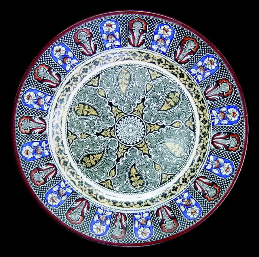 Indian (Blue, Rust, Yellow) Dinner Plate by Wedgwood-1