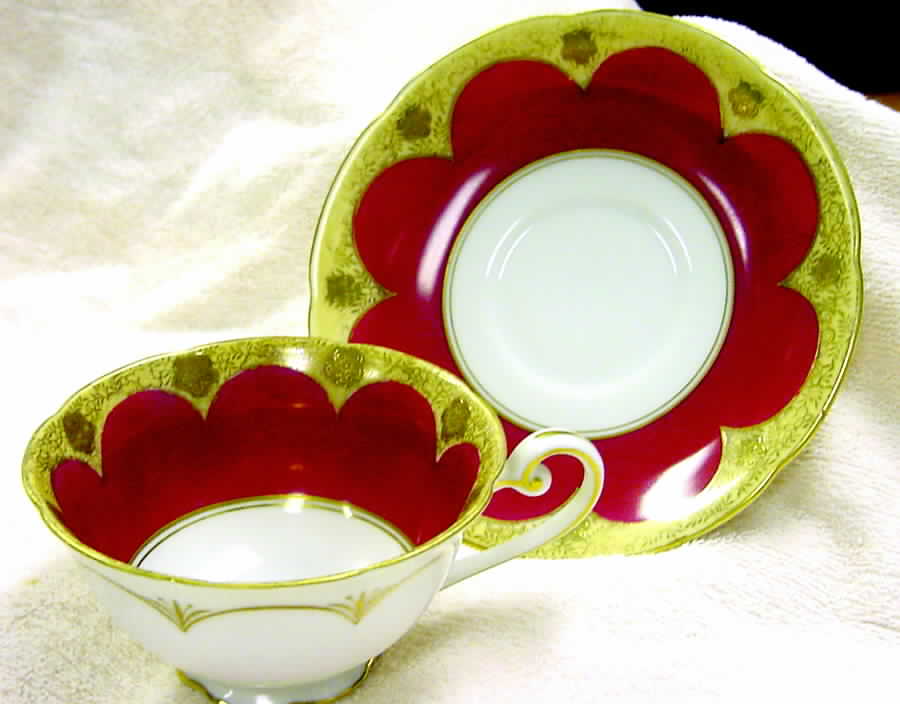 WAK1 Footed Cup & Saucer Set by Wako-1