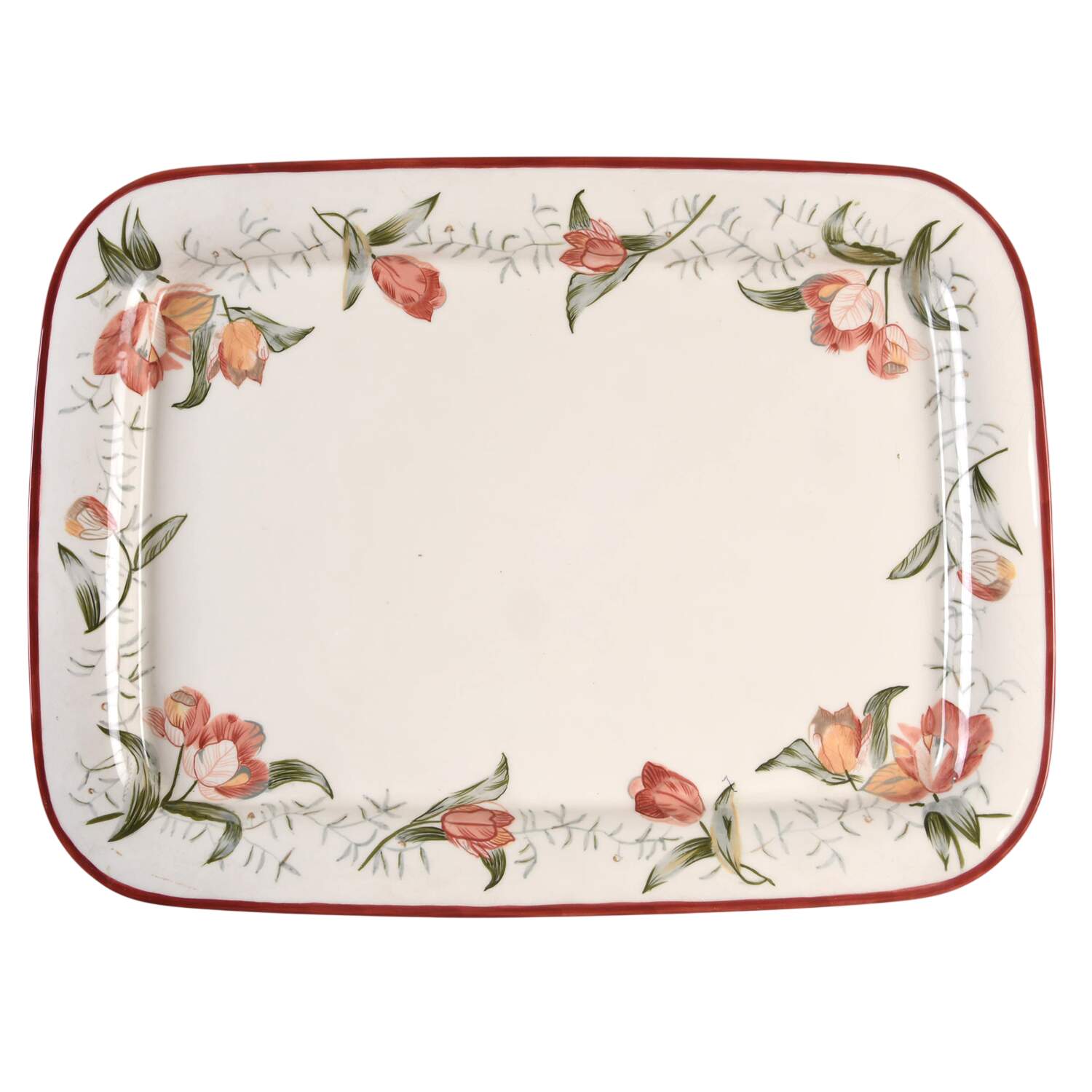Garden Lane 18" Rectangular Serving Platter by Waverly-1
