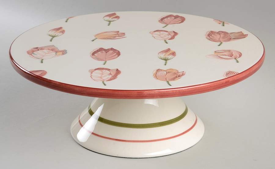 Garden Lane 11" Diameter Pedestal Cake Stand by Waverly-1