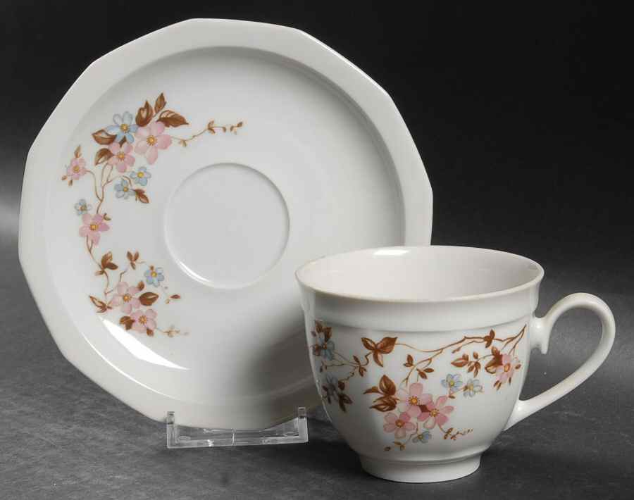 WIG522 Flat Cup & Saucer Set by Winterling - Bavaria-1