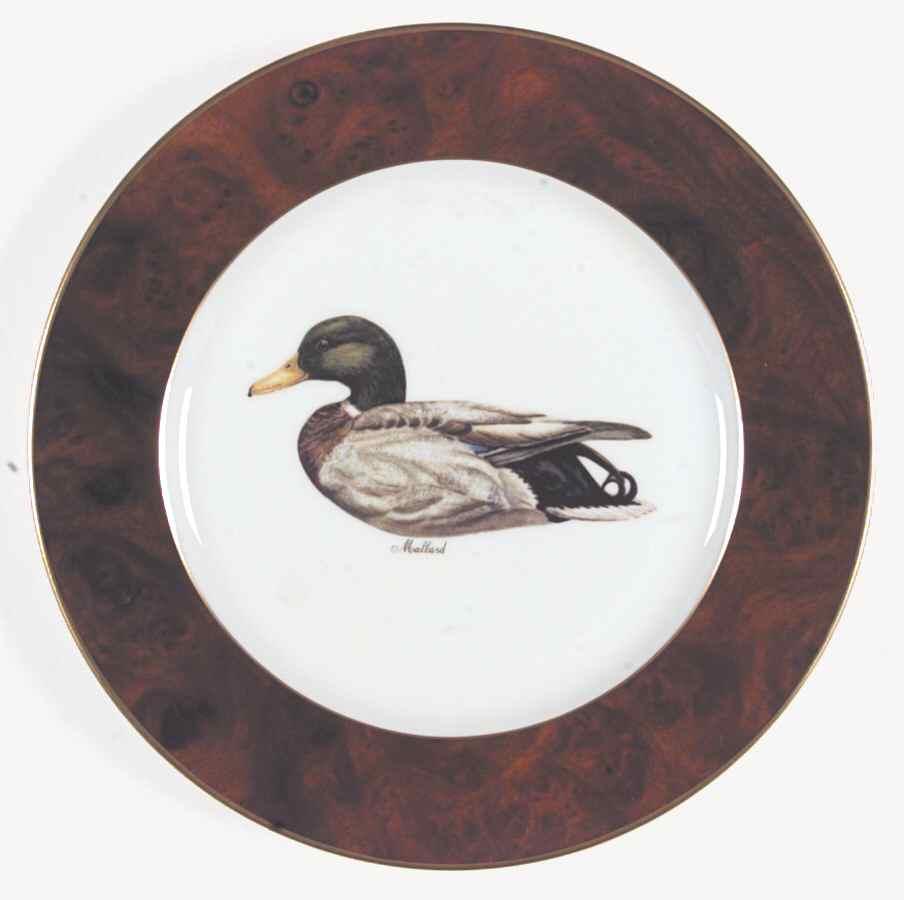 Decoys Brown Dinner Plate by Woodmere-1