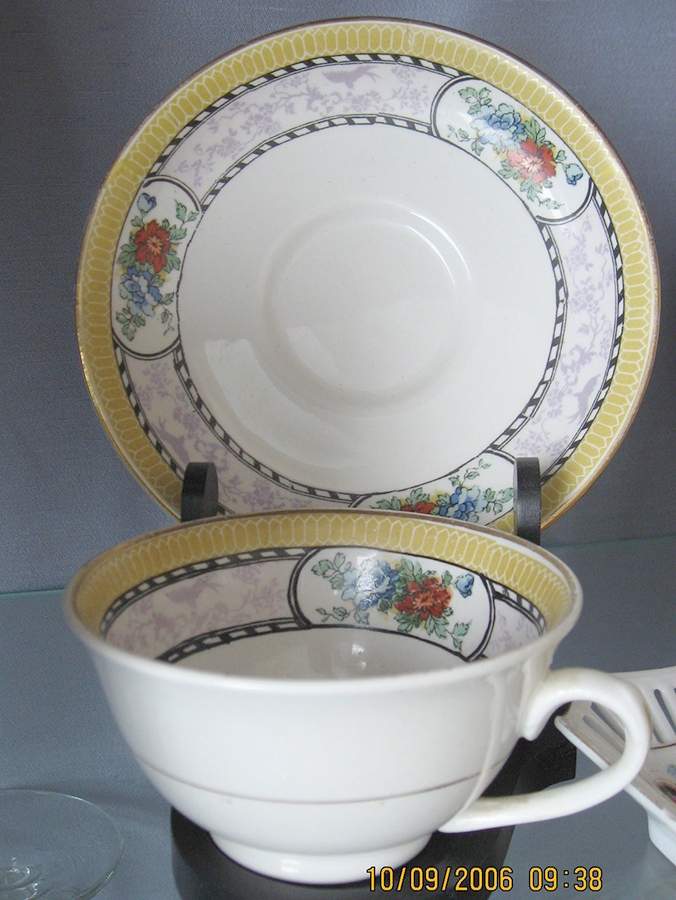 10045 Footed Cup & Saucer Set by Wedgwood-1