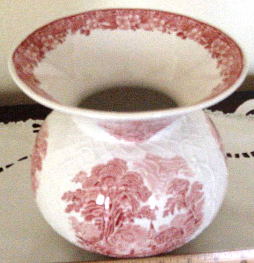 Woodland Pink (Enoch Backstamp) Spittoon by Wedgwood-1