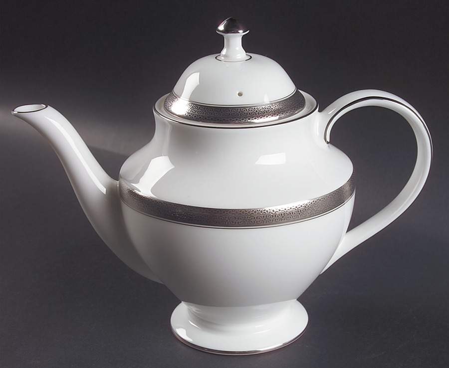 Newgrange Platinum Teapot & Lid by Waterford China-1