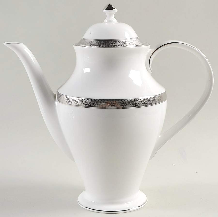 Newgrange Platinum Tea/Coffee Pot & Lid by Waterford China-1