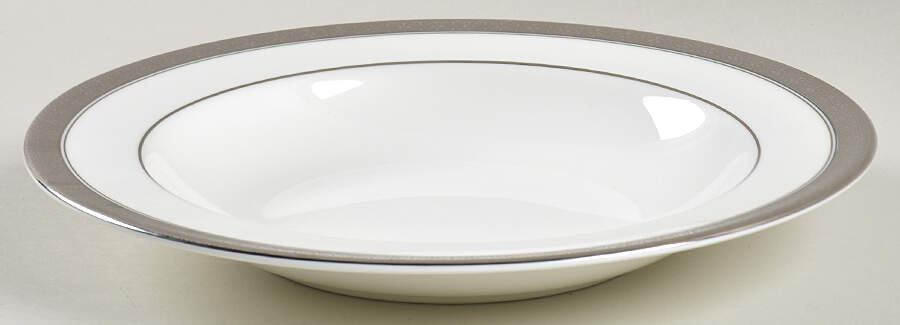 Newgrange Platinum Large Rim Soup Bowl by Waterford China-1
