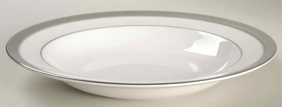 Newgrange Platinum Large Rim Soup Bowl by Waterford China-1