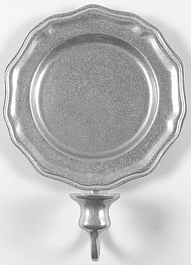 Queen Anne (Armetale, Hollowware, Satin) Wall Plate Candleholder by Wilton Armetale-1