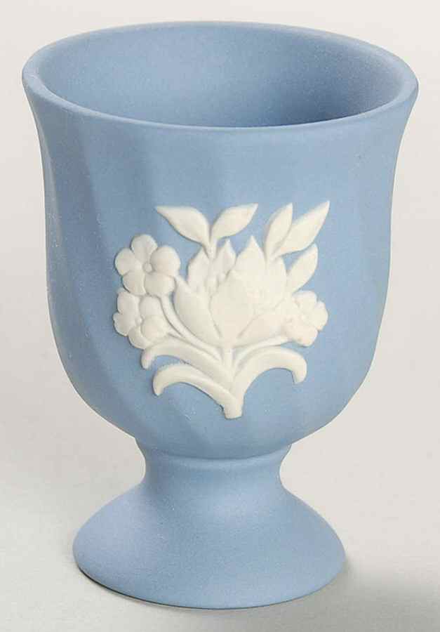 Cream Color on Lavender Spiral Flute Single Egg Cup by Wedgwood-1