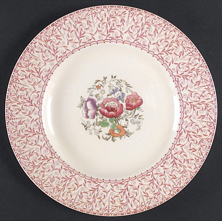 Georgia Red Dinner Plate by Wood & Sons-1