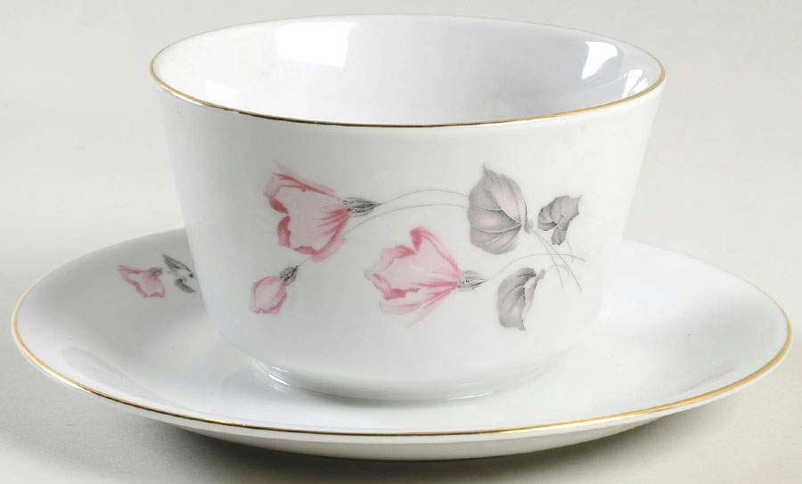 WIG137 Round Gravy Boat/Attached Underplate by Winterling - Bavaria-1
