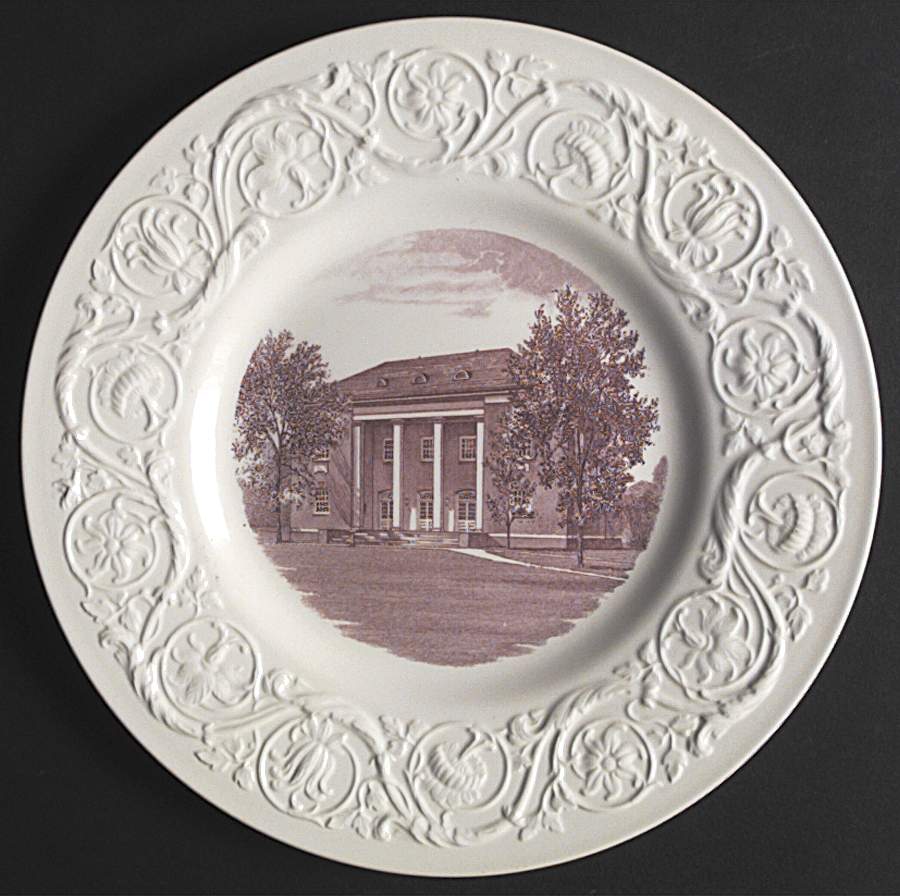 Juniata College Mulberry Dinner Plate by Wedgwood-1