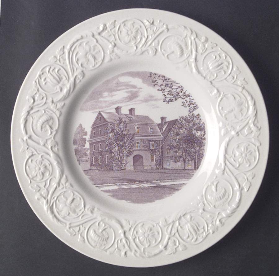 Juniata College Mulberry Dinner Plate by Wedgwood-1