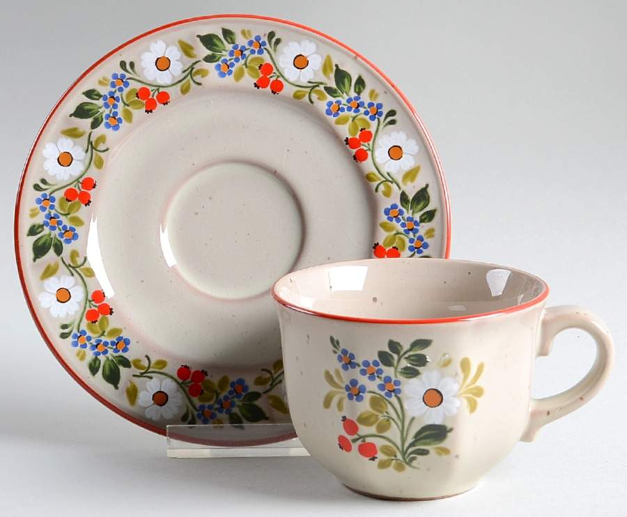 WIG537 Flat Cup & Saucer Set by Winterling - Bavaria-1