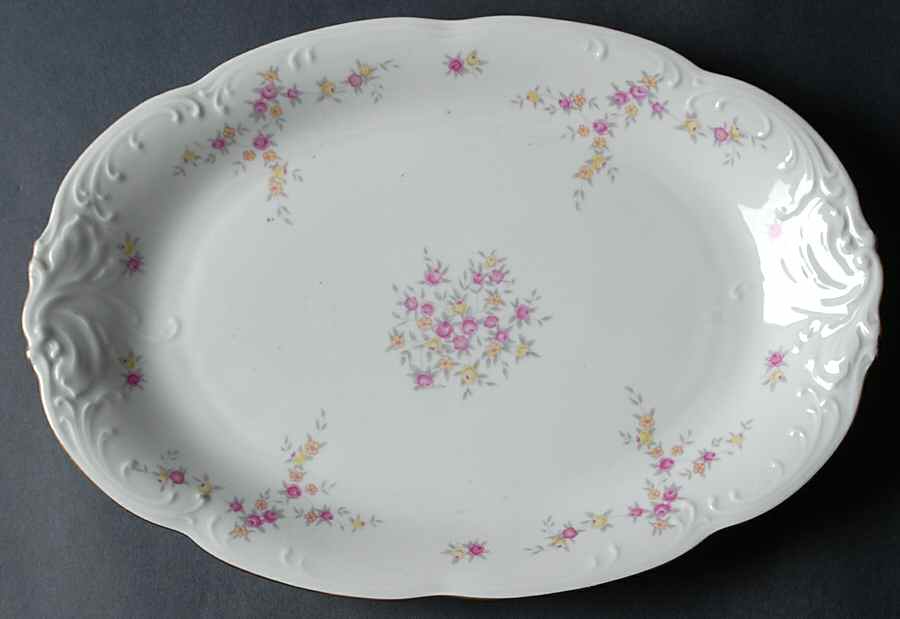 Spring 13" Oval Serving Platter by Wawel-1