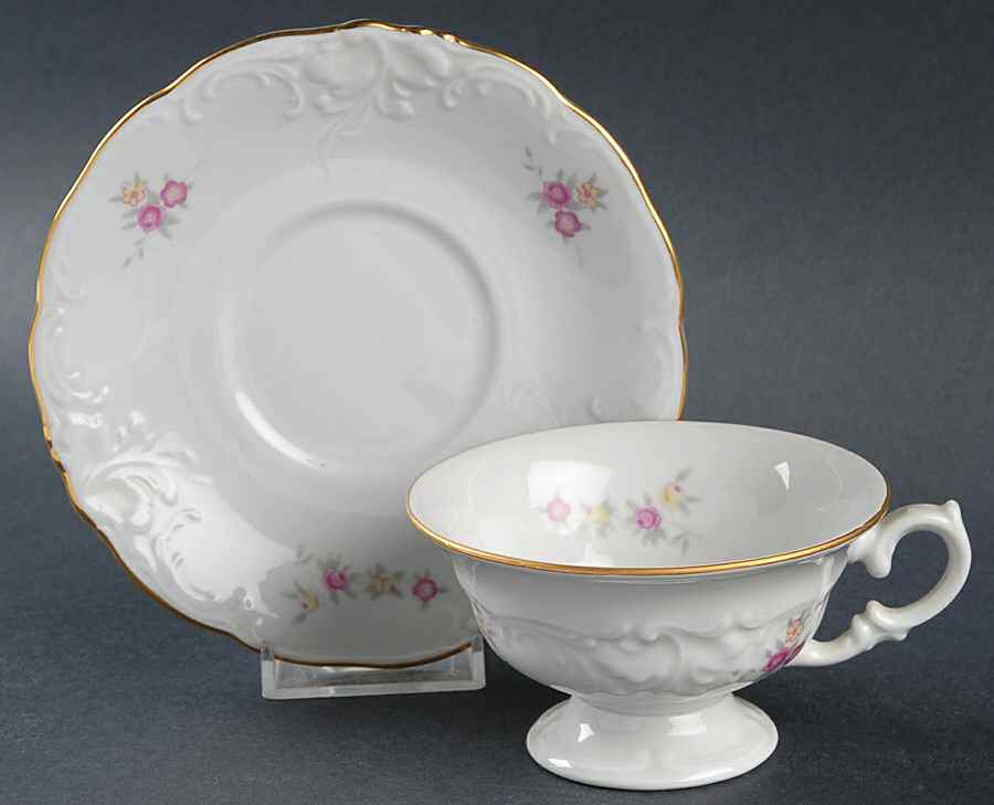 Spring Footed Cup & Saucer Set by Wawel-1