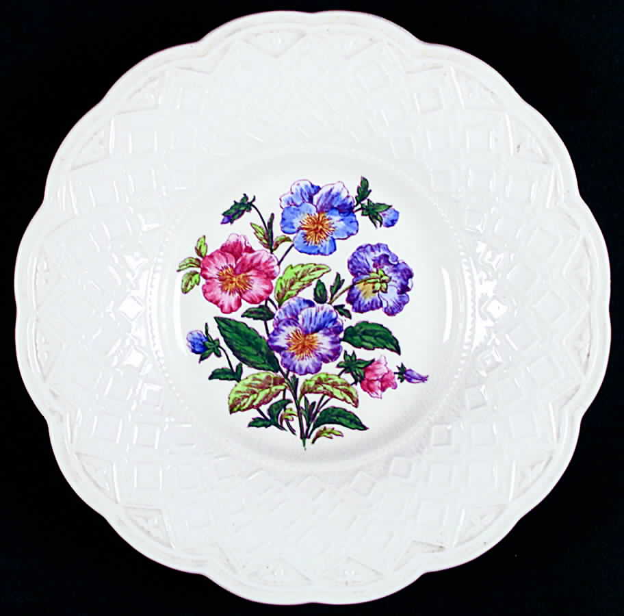Pansies Bread and Butter Bowl by Wedgwood-1