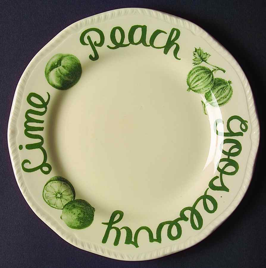 Country Green Salad Plate by Wood & Sons-1