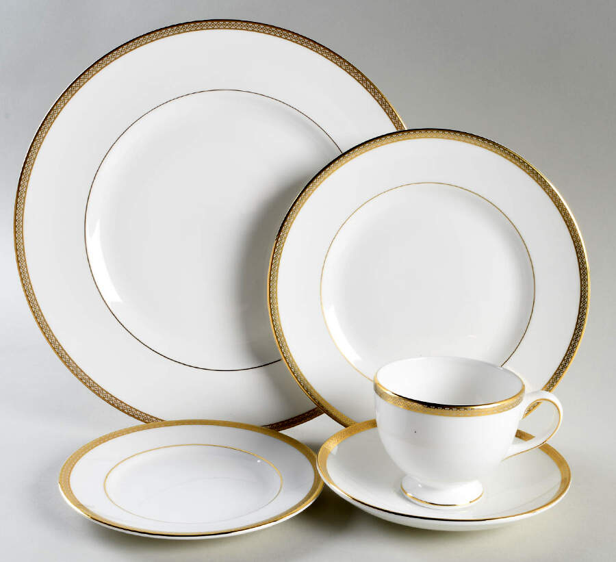 Golden Madrid 5 Piece Place Setting by Wedgwood-1