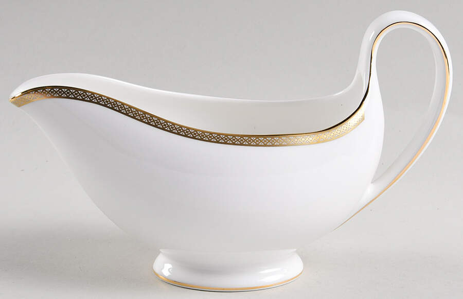 Golden Madrid Gravy Boat by Wedgwood-1